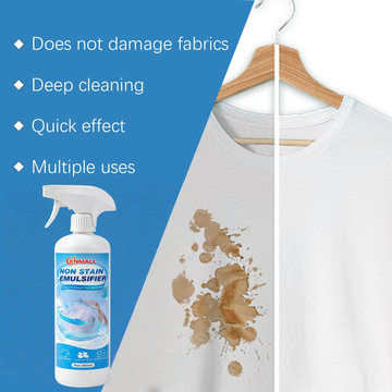 ENMALL Stain Remover Spray | Removes food stains, grease stains, fruit stains, coffee stains, and household fabric stains. Suitable for various occasions - carpets, mattresses, sofas, all types of textiles, hot pot and barbecue parties.