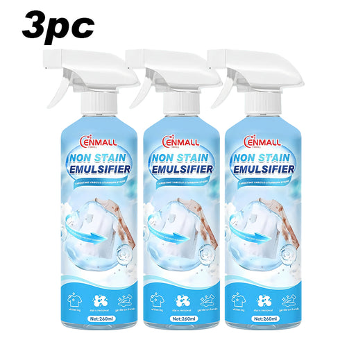 ENMALL Stain Remover Spray | Removes food stains, grease stains, fruit stains, coffee stains, and household fabric stains. Suitable for various occasions - carpets, mattresses, sofas, all types of textiles, hot pot and barbecue parties.