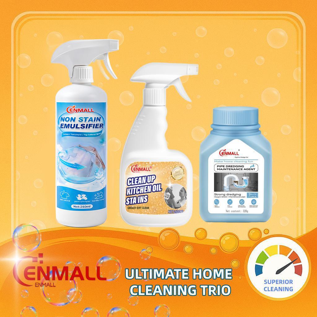 ENMALL Complete Family Products Line-Boundless Clean, All-in-One Home Cleaning 3pcs