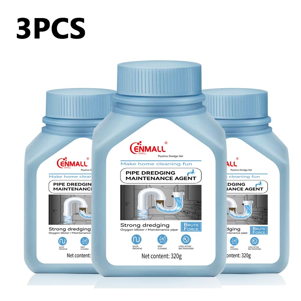 [Limited-time Promotion] ENMALL Powerful household safety grade oil pipe, drain cleaner,sewer, bathroom unblocker - dissolves blockages ,can be used in your home,from the kitchen sink to the washbasin,toilet,floor drain and so on