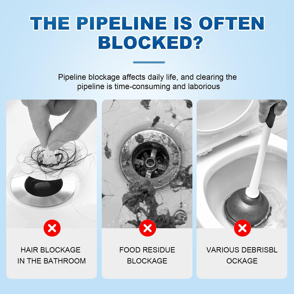 ENMALL Official Powerful household safety grade oil pipe, drain cleaner,sewer, bathroom unblocker - dissolves blockages ,can be used in your home,from the kitchen sink to the washbasin,toilet,floor drain and so on