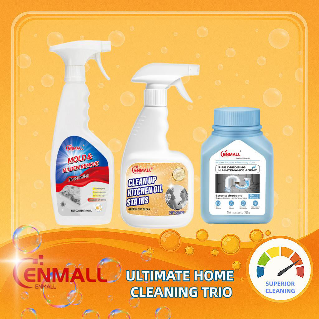 ENMALL Complete Family Products Line-Boundless Clean, All-in-One Home Cleaning 3pcs